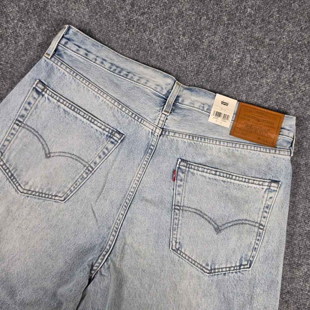 Levi's Premium 568 Loose Straight Jeans Mens 36x32 Light Wash 29037-0062 NWT